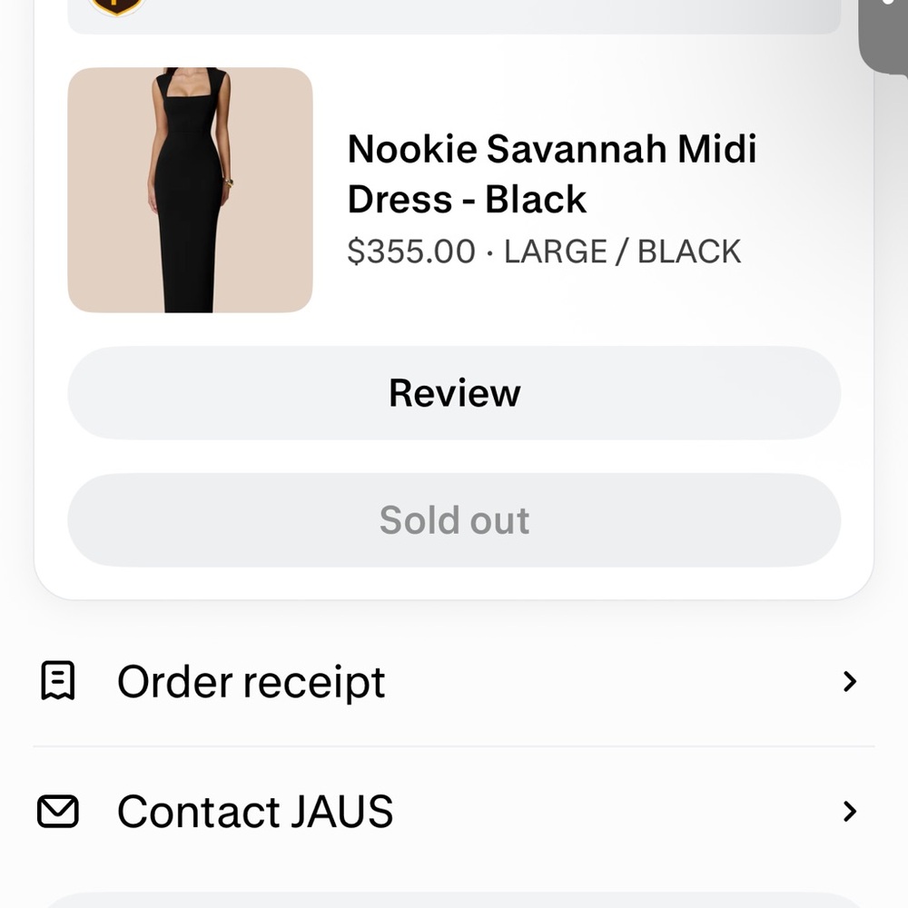 Nookie Elegant Black Midi DressBRAND NEW NOOKIE DRESS